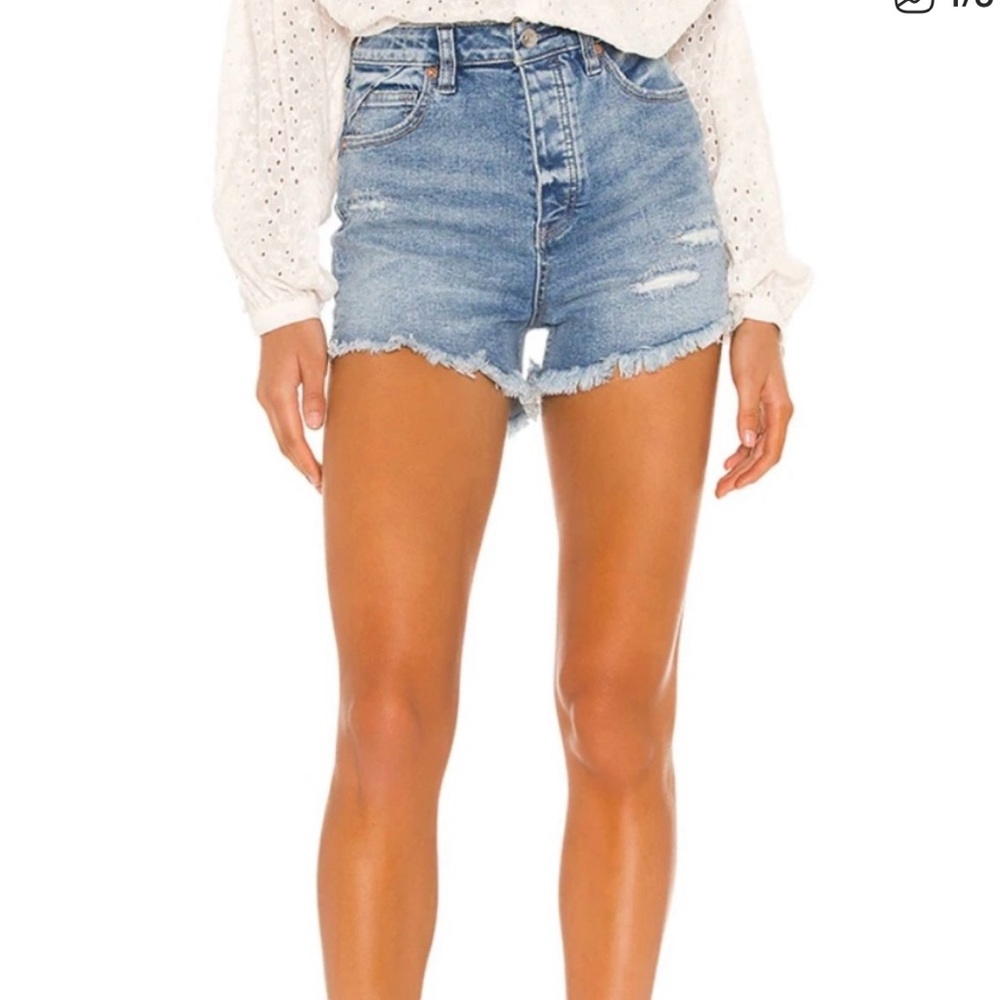 Free People Crvy Denim Shorts